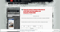 Desktop Screenshot of novasoportunidadesesjm.wordpress.com