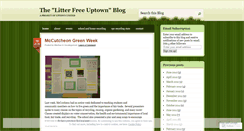 Desktop Screenshot of litterfreeuptown.wordpress.com