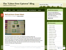 Tablet Screenshot of litterfreeuptown.wordpress.com