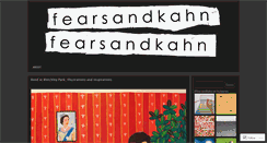 Desktop Screenshot of fearsandkahnblog.wordpress.com