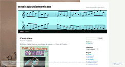 Desktop Screenshot of musicapopularmexicana.wordpress.com