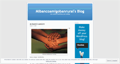 Desktop Screenshot of mibancoamigobanrural.wordpress.com