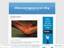 Tablet Screenshot of mibancoamigobanrural.wordpress.com