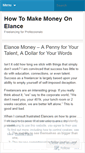 Mobile Screenshot of elancemoney.wordpress.com