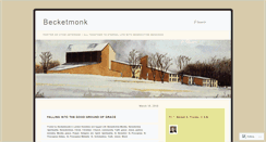 Desktop Screenshot of becketmonk.wordpress.com