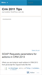 Mobile Screenshot of crm2011wiki.wordpress.com
