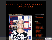 Tablet Screenshot of keaaucougars.wordpress.com
