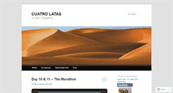 Desktop Screenshot of cuatrolatas2012.wordpress.com