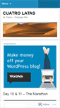 Mobile Screenshot of cuatrolatas2012.wordpress.com