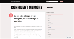 Desktop Screenshot of confidentmemory.wordpress.com