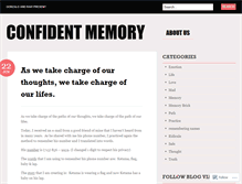 Tablet Screenshot of confidentmemory.wordpress.com