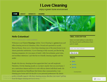 Tablet Screenshot of lovecleaning.wordpress.com