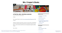 Desktop Screenshot of mrscroppersbooks.wordpress.com