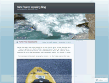 Tablet Screenshot of nickpearcekayakingblog.wordpress.com