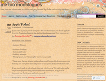 Tablet Screenshot of metoomonologues.wordpress.com