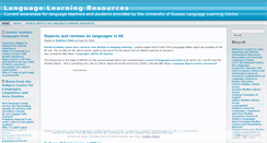 Desktop Screenshot of languagelearningcentre.wordpress.com