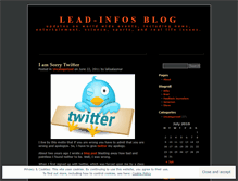 Tablet Screenshot of leadinfos.wordpress.com