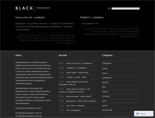 Tablet Screenshot of blackartprojects.wordpress.com