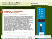 Tablet Screenshot of endlesssustainability.wordpress.com