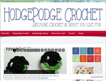 Tablet Screenshot of hodgepodgecrochet.wordpress.com