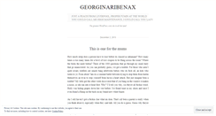 Desktop Screenshot of georginaribenax.wordpress.com