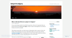 Desktop Screenshot of lawyerincalgary.wordpress.com