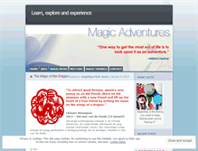 Tablet Screenshot of magicadventures.wordpress.com