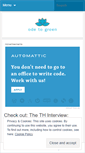 Mobile Screenshot of odetogreen.wordpress.com