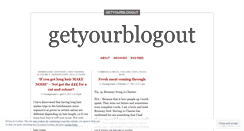 Desktop Screenshot of getyourblogout.wordpress.com