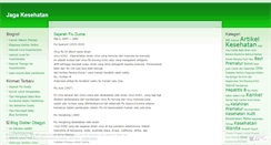 Desktop Screenshot of jagakesehatan.wordpress.com