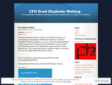 Tablet Screenshot of cfhgradstudents.wordpress.com