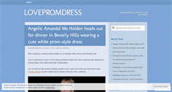 Desktop Screenshot of lovepromdress.wordpress.com