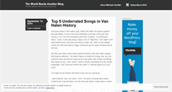 Desktop Screenshot of michaeldanielsandler.wordpress.com