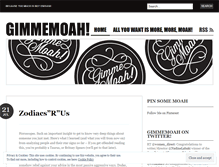 Tablet Screenshot of gimmemoah.wordpress.com