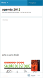 Mobile Screenshot of agenda2012entrelinhaedith.wordpress.com
