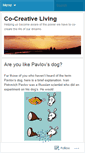 Mobile Screenshot of cocreateyourlife.wordpress.com