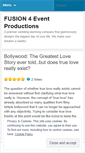 Mobile Screenshot of fusion4events.wordpress.com