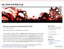 Tablet Screenshot of eatdrinkandgabitup.wordpress.com