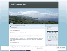 Tablet Screenshot of healthinsurancedepot.wordpress.com