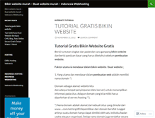 Tablet Screenshot of bikinwebsiteindonesiawebhosting.wordpress.com