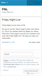 Mobile Screenshot of fridaynightlivefnl.wordpress.com