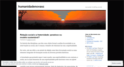 Desktop Screenshot of humanidadenovasc.wordpress.com