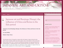 Tablet Screenshot of japanartandhistory.wordpress.com