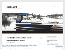 Tablet Screenshot of boatingont.wordpress.com