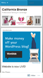 Mobile Screenshot of californiabronze.wordpress.com