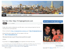 Tablet Screenshot of livinglargetinylot.wordpress.com