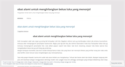 Desktop Screenshot of obatalamiuntukmenghilangkanbekaslukayangmenonjol2.wordpress.com