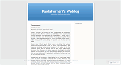 Desktop Screenshot of paolafornari.wordpress.com