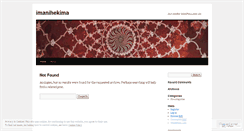 Desktop Screenshot of imanihekima.wordpress.com