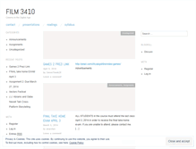 Tablet Screenshot of film3410.wordpress.com